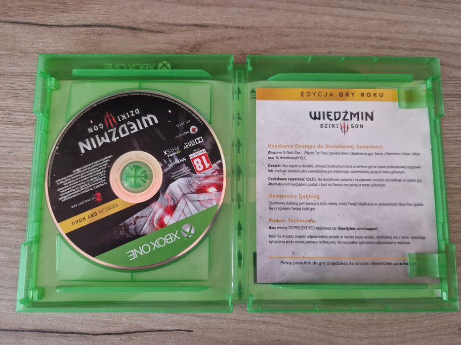 Wiedźmin dziki 3 gon xbox one PL dubbing