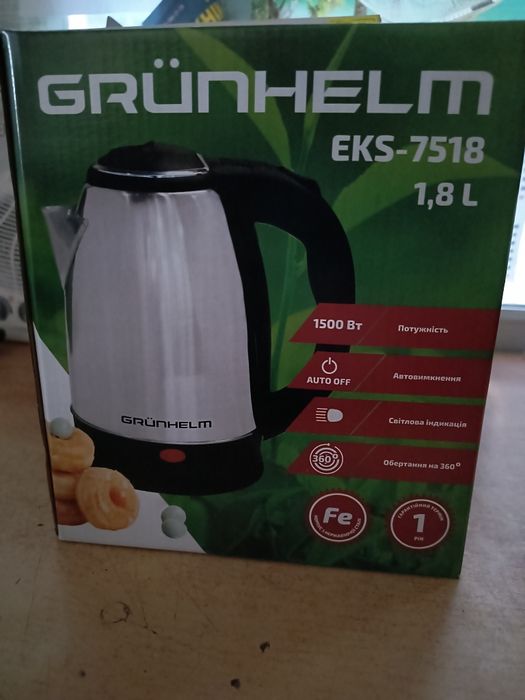 Електрочайник 1.8 л. 1500w