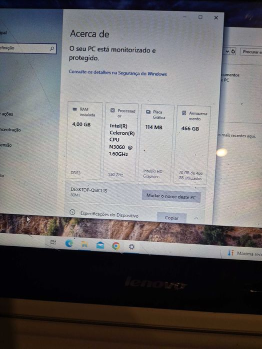 yoga 300-11IBR Lenovo motherboard proc N3060 rest peças sob consulta