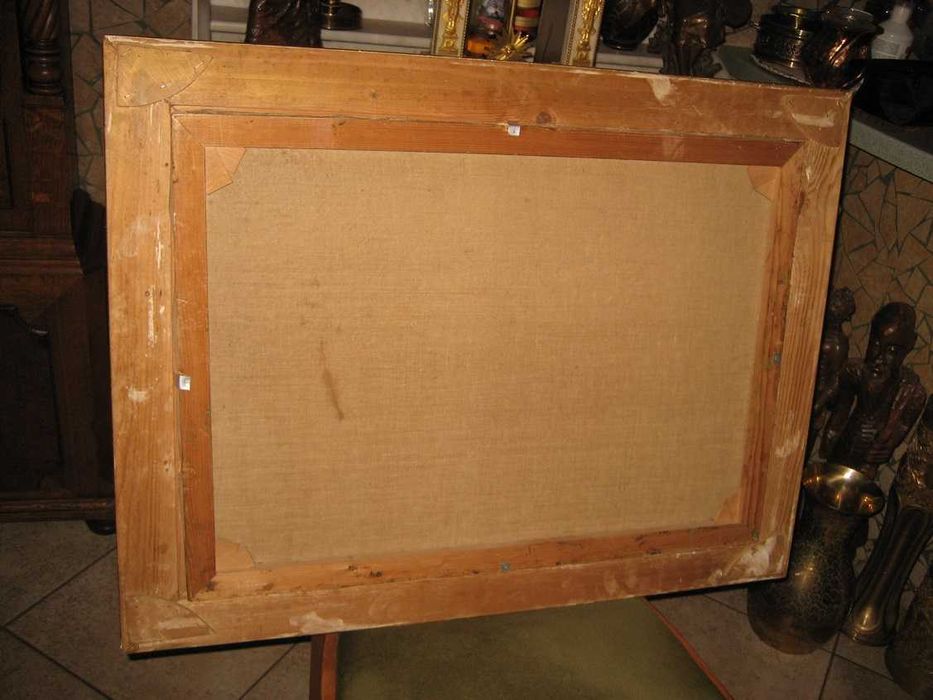 obraz olejny na płótnie  w ramie