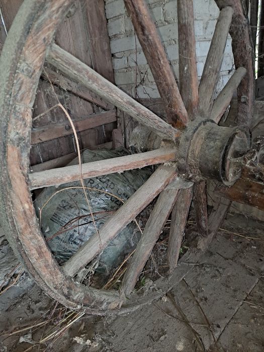 Wóz konny, elementy podwozia przód i tył, dyszel