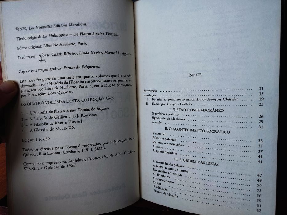 A Filosofia de Platão a São Tomás de Aquino
