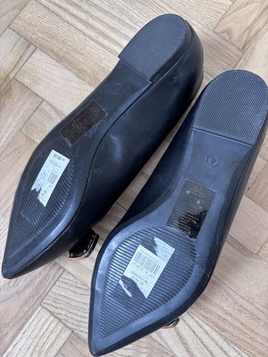 Czarne eleganckie balerinki