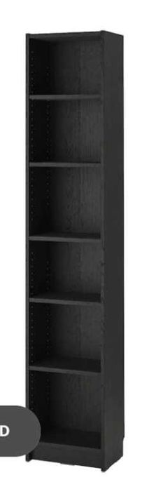 Estante Billy preto castanho