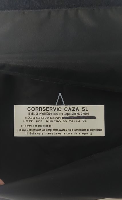 Colete á prova de balas nível 3 a