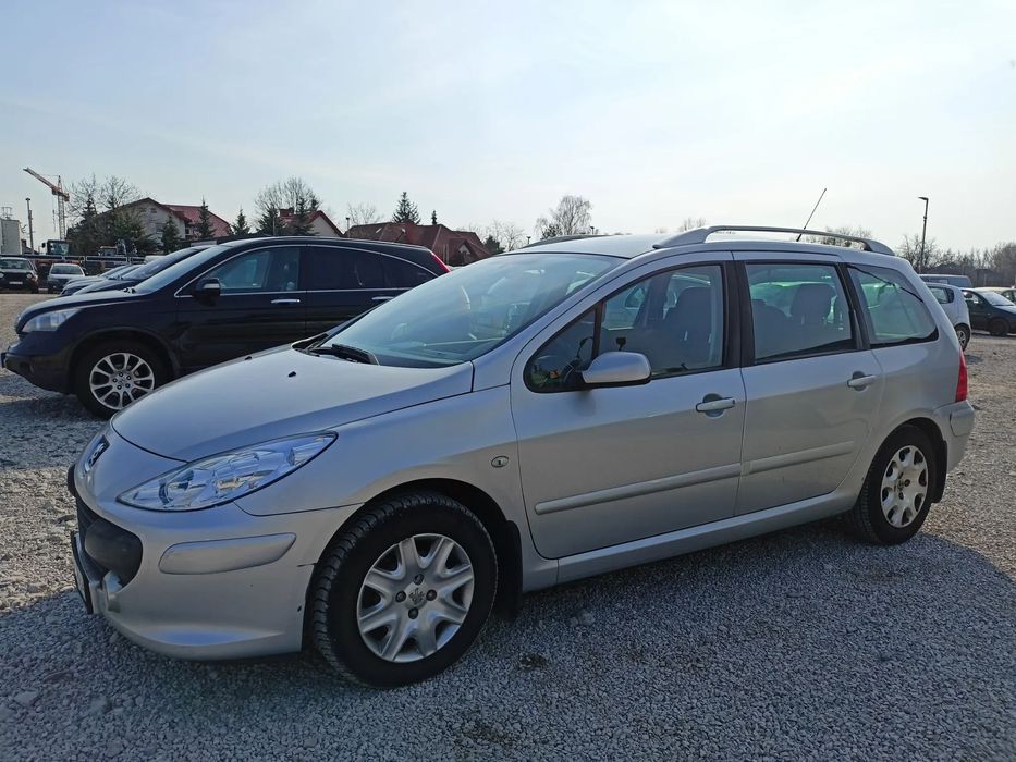 Peugeot 307 1.6 Benzyna,Gaz,Zamiana,7osobowy,Hak,Wwa,KOMIS GREEN LIGHT