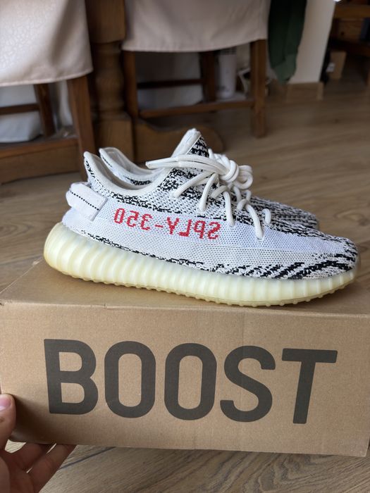 Adidas Yeezy Boost 350 V2 Zebra buty sneakersy biało czarne 42