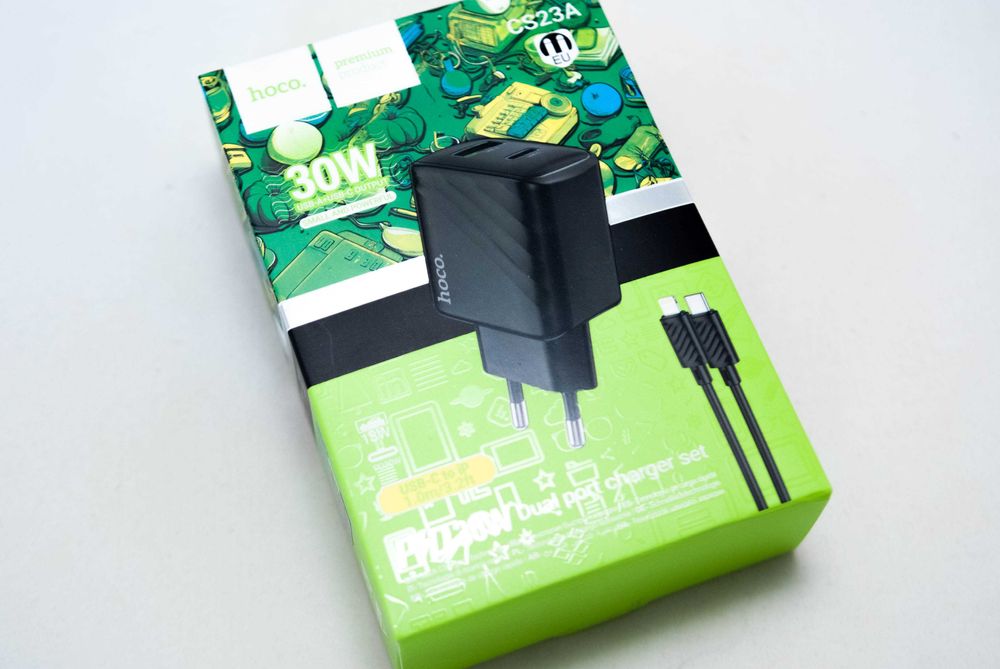 адаптер Ugreen кабель зарядки Hoco 30W для Apple iPhone