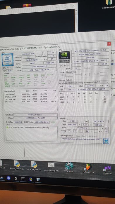 Komputer FUJITSU GTX 1050