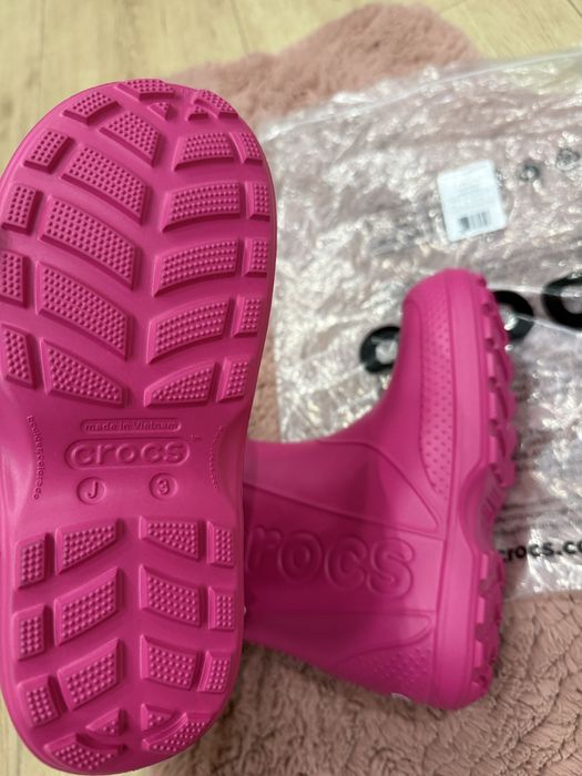 Чоботи для дощу гумачки резиновые сапоги Crocs крокси j3 34-35