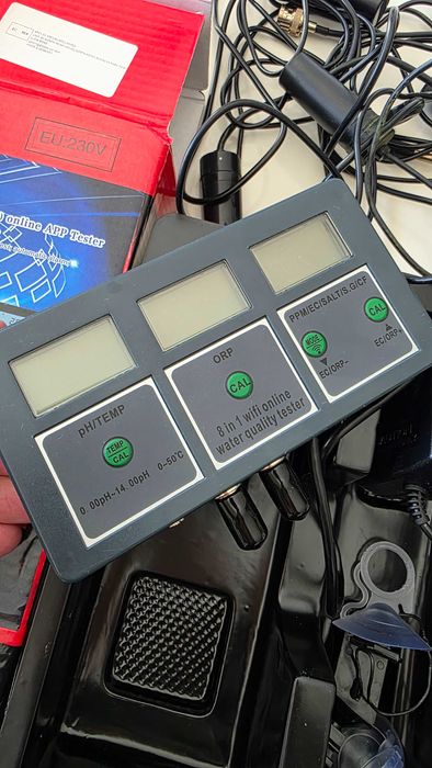 Medidor 8 em 1 Inteligente [tuya] para aquários, piscina, hidroponia