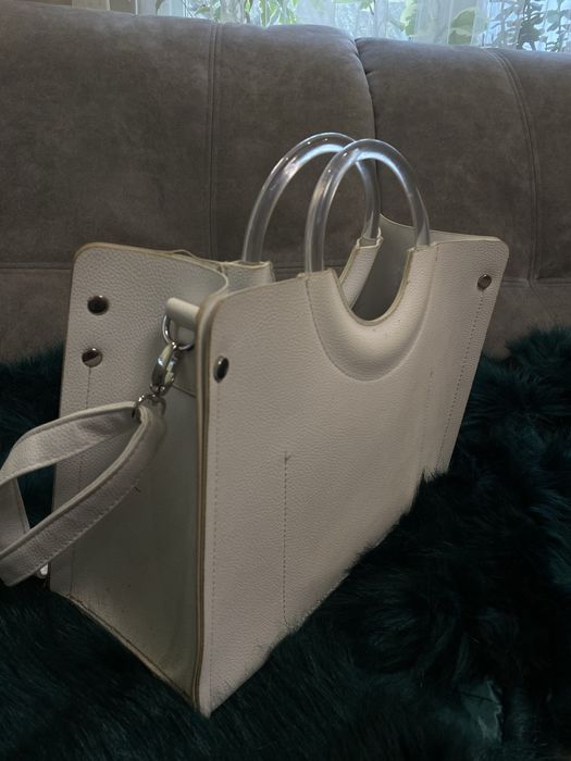 Сумка шопер білого кольору