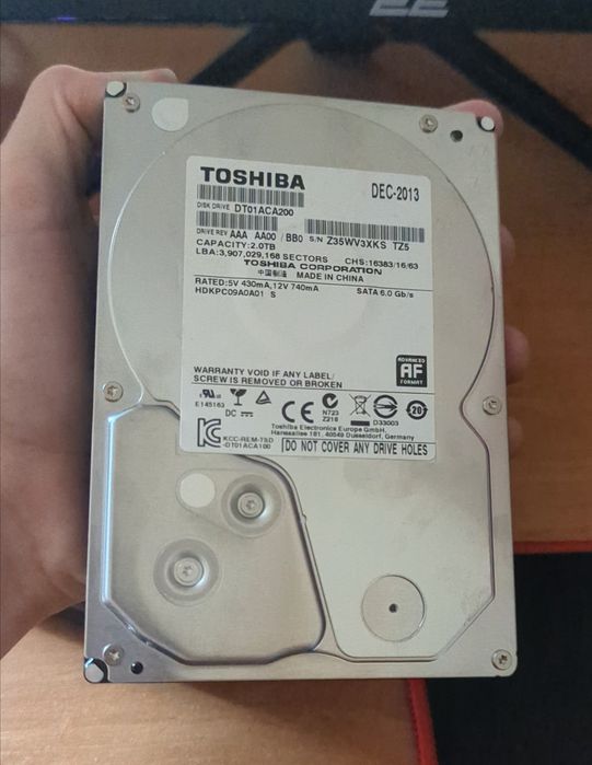 Жосткий диск Toshiba 2Tb