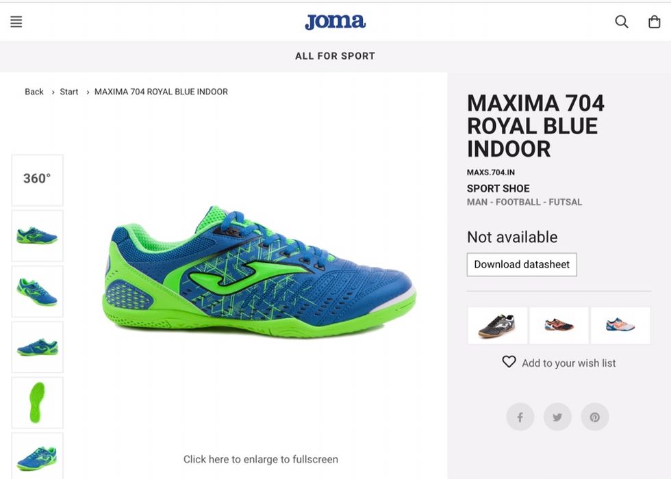 Sapatilhas Joma t40