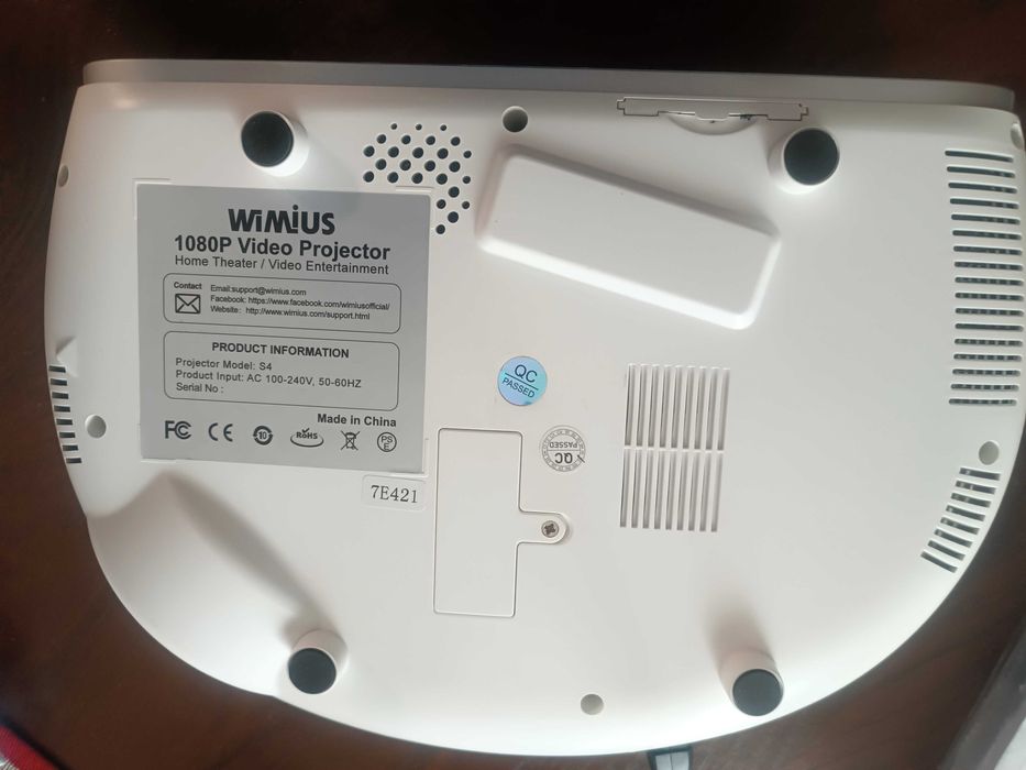 Wimius S4, 1080P Video Projector + Chromecast com Google TV