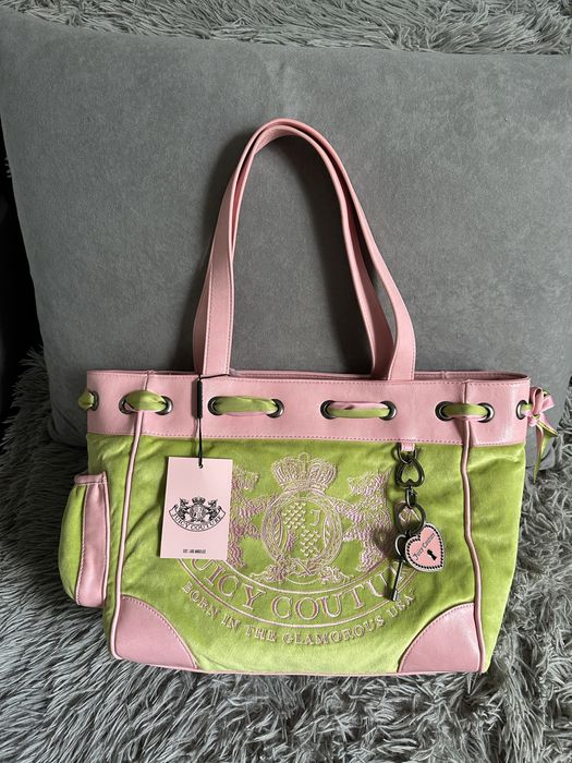 Juicy Couture daydreamer tote bag Pistachio zielona torba logo
