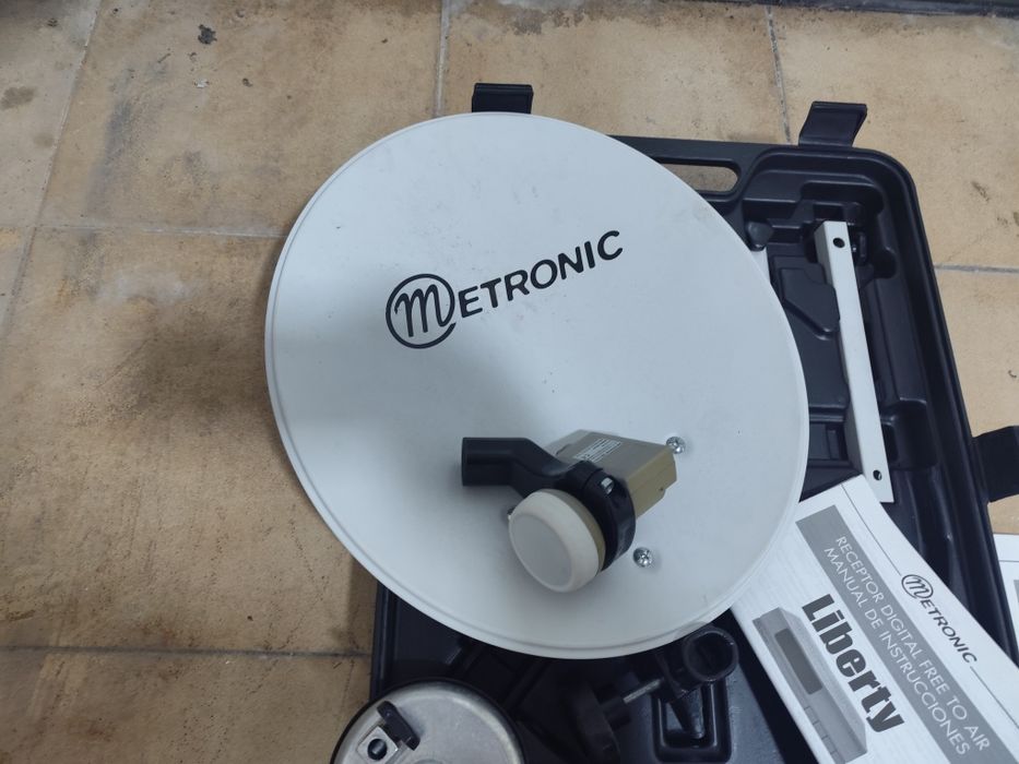 Recetor digital satélite TV portátil (antena parabólica)