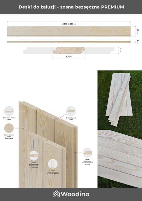 System żaluzji 109 cm, ruchome deseczki, metalowy. Stalowy mechanizm