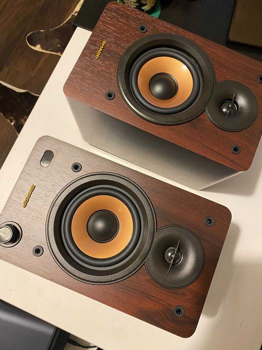 Głośnik Sharp CP-SS30BK brązowe moc 2x30w, Bluetooth 5.0