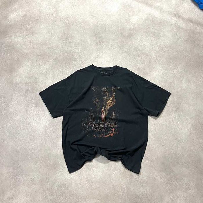 Vintage Koszulka Game Of Thrones T-Shirt Printed Y2K Trendy Baggy