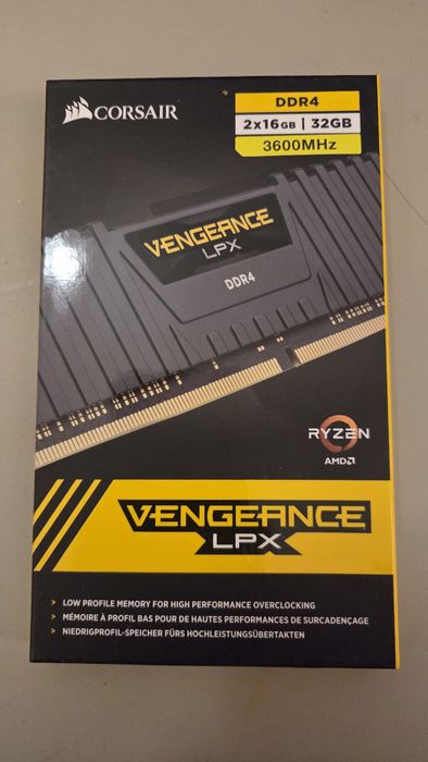 Corsair VENGEANCE LPX DDR4 RAM 32 GB (2 x 16 GB) 3600 MHz CL18 AMD Ryzen