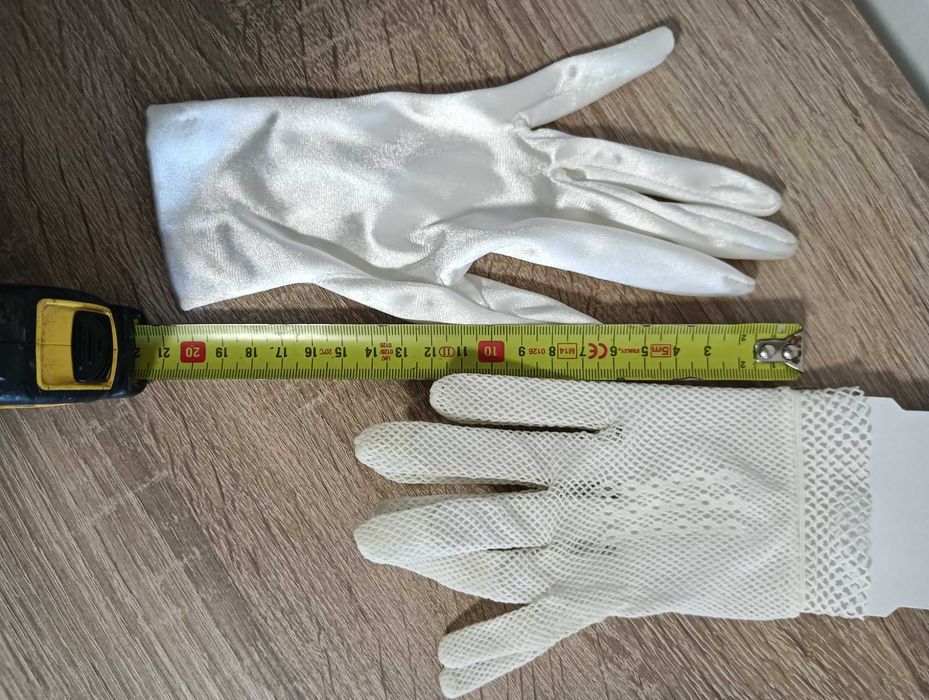 Conjunto 2 pares de luvas cerimónia – casamento / comunhão