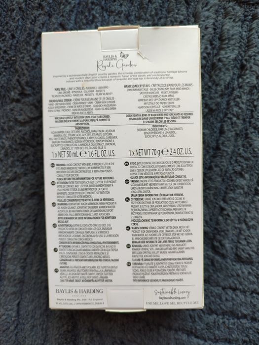Подарунковий набір для рук та нігтів Baylis & Harding Royale Garden Rose