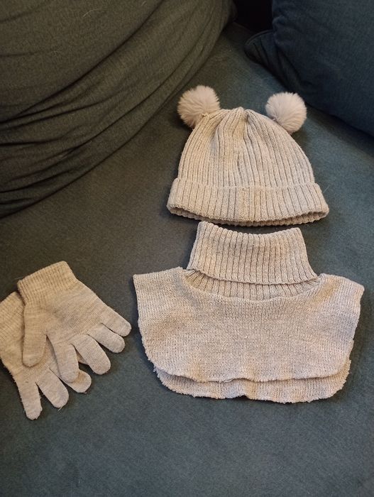 Komplet czapka, komin, rękawiczki - Sinsay