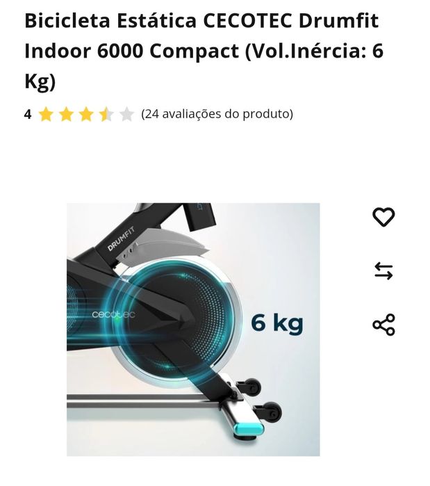 Cecotec Static Bicycle454886664658626563