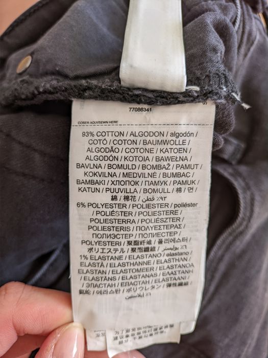 Jeansy Newisa Mango 38/M czarne spodnie rurki