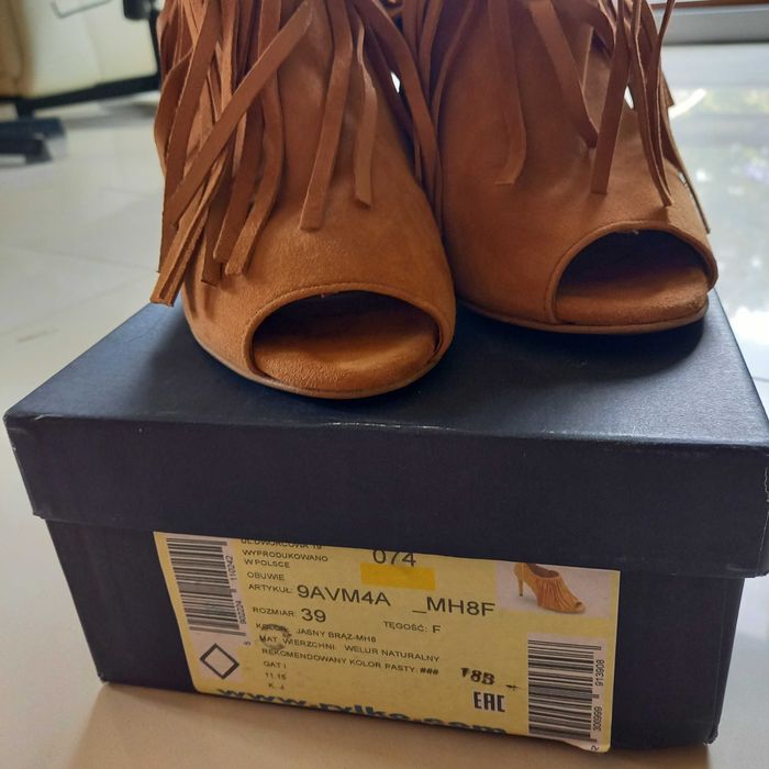 Nowe skórzane szpilki Ryłko, 10cm. Piękne!