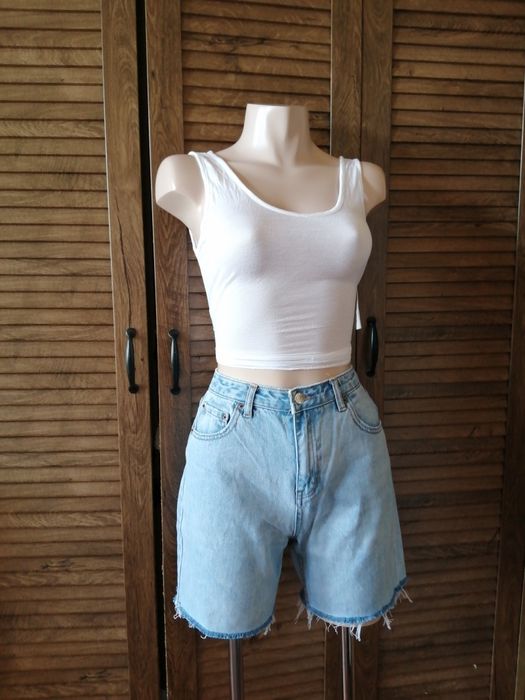 Pull & Bear блакитні джинсові шорти мом