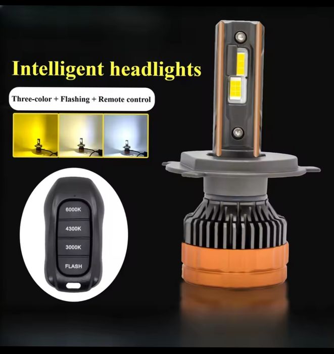 LED лампа Н7 три кольора