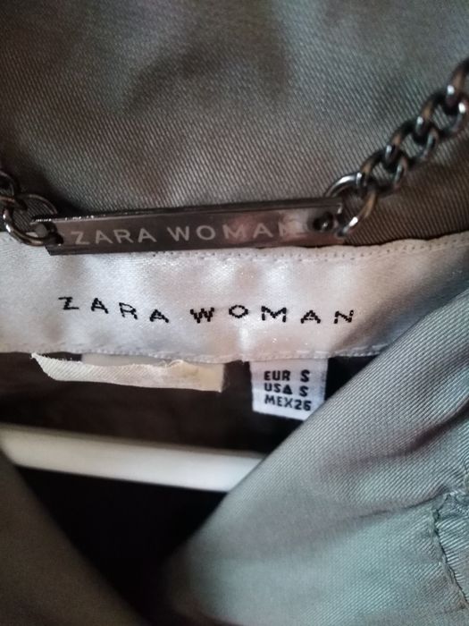 Płaszczyk Zara, rozmiar S, kolor khaki
