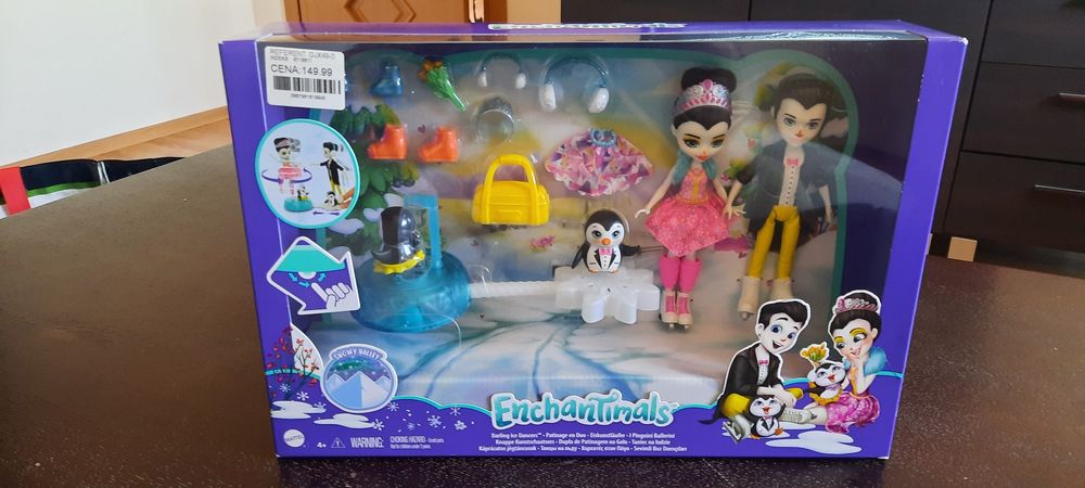 Zestaw enchantimals- para, ken, łyżwy, smyk . Idealne na prezent