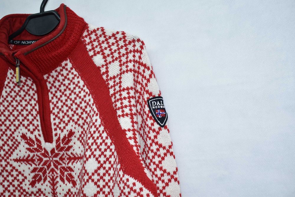 Wełniany Norweski Sweter Dale of Norway 100% Wełna Damski L