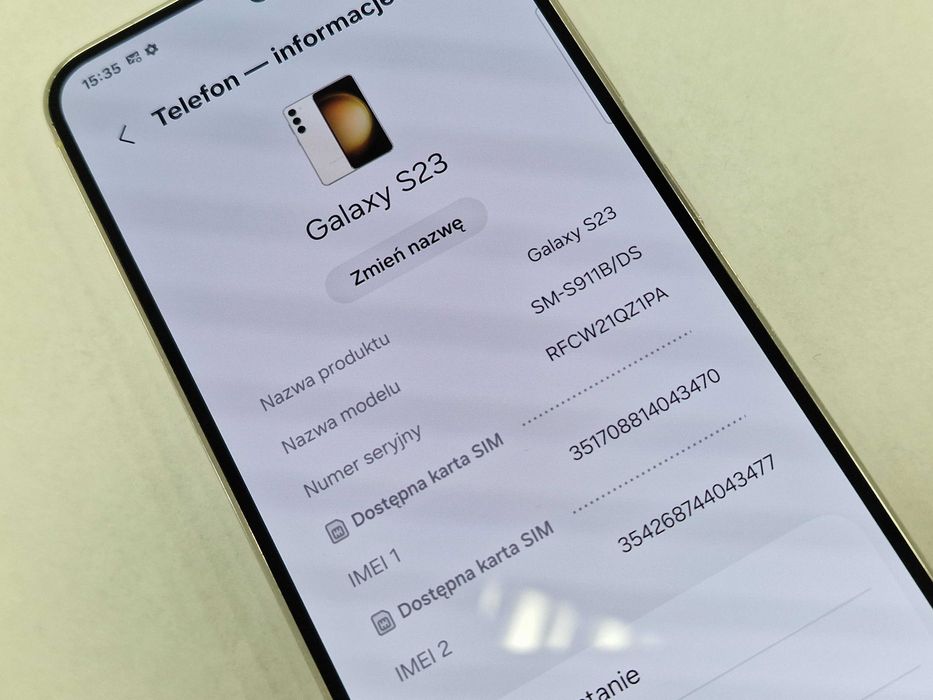 Samsung Galaxy S23 Dual SIM/ 8GB/ 256GB/ Grade A-/ Cream + ładowarka
