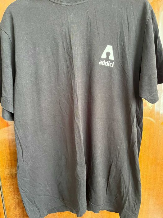 Czarny t-shirt męski rozmiar M/L gładki