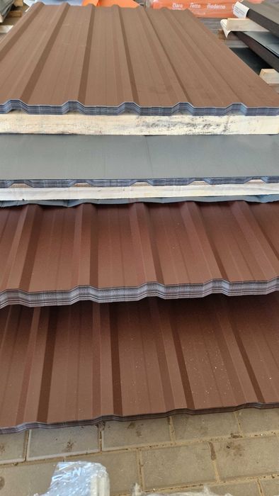 Blacha trapezowa T-18E MAT brąz RAL 8017 -OD RĘKI !!!