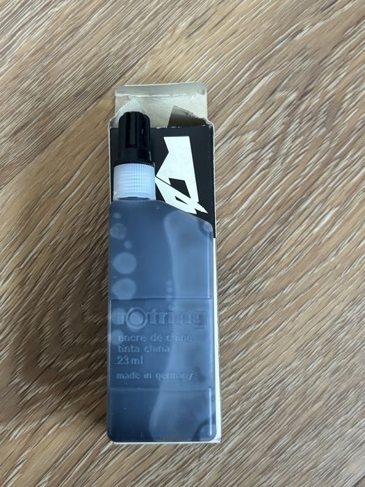 Tusz kreślarski Rotring czarny 23ml nowy oryginalnie zamknięty