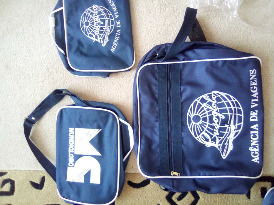conjunto de 12 sacos de viagem diversos