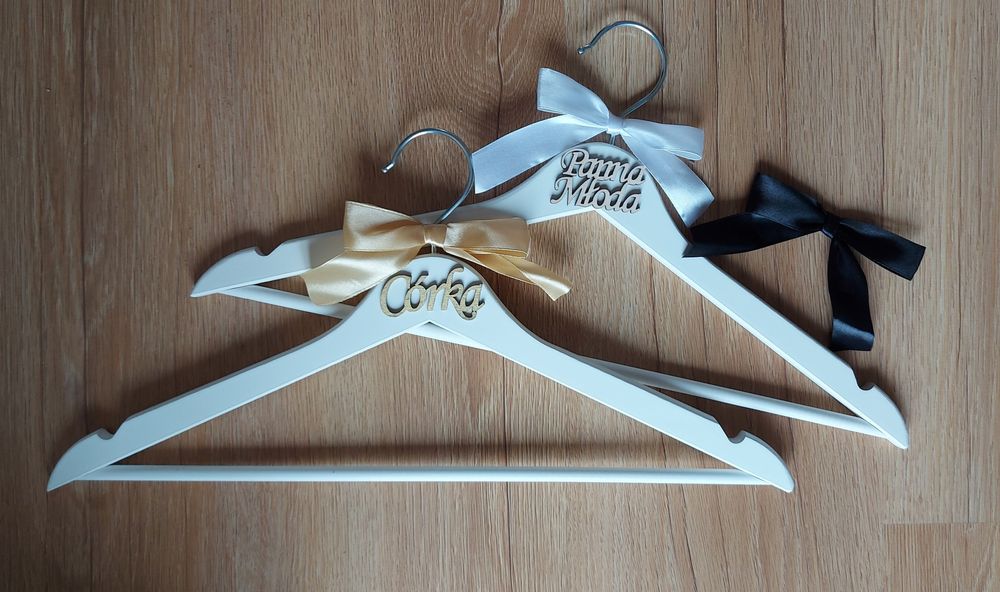 Wieszaki ślubne - Panna Młoda, Córka, Pan Młody