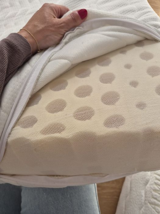 Markowy materac lateksowy Janpol 90x200 cm – stan bardzo dobry!