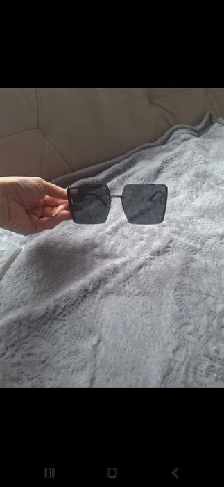 Okularki duze czarne damskie