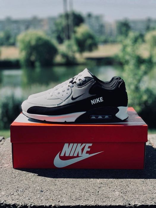 Nike air max 90 чоловічі • чорно білі кросовки найк • літні чоловічі найки • шкіряні кросовки найк • аір макси • найки 90