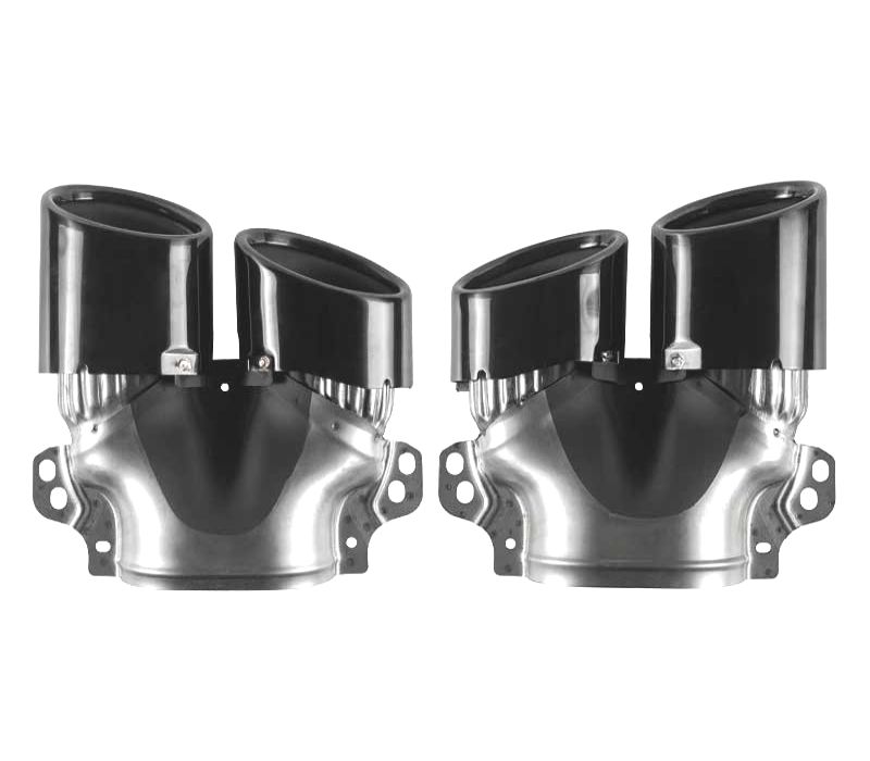 PONTEIRAS DE ESCAPE MERCEDES CLASE A W177 CLA W118 18- LOOK AMG A45 PRETO