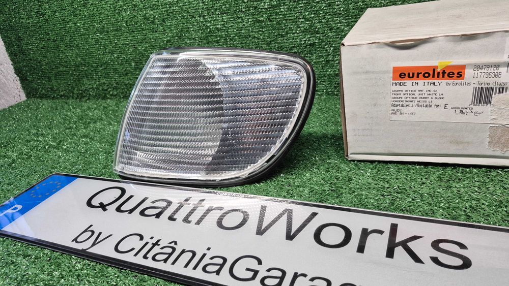 Pisca Farolim Frente Esquerdo Branco Audi A6 C4 1994 a 1998 Ref. 103F02201211 - Novo