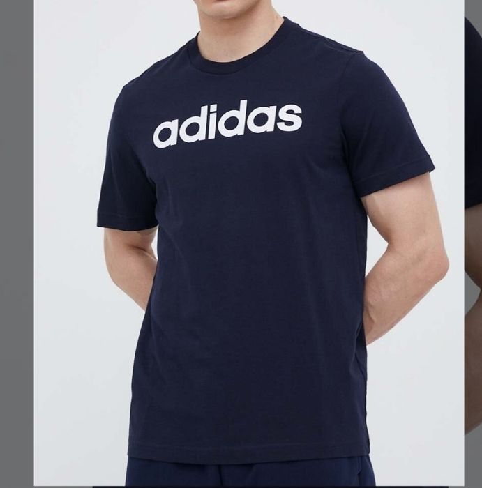 Adidas koszulka sportowa krótki rękaw t-shirt męska M