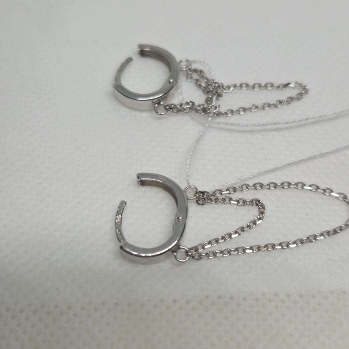 Сережки з білого золота. Нові. Бренд Танго.