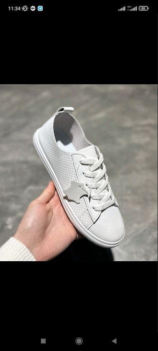 Шкіряні жіночі мокасини нові